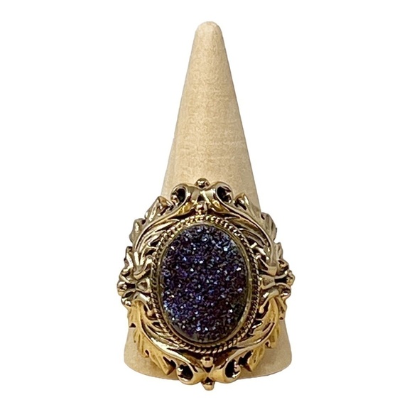 Nicky Butler Jewelry - Vintage Nicky Butler Purple Druzy Ring